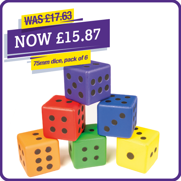 YPO Jumbo Rainbow Dice