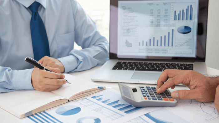 Employee working in finance 