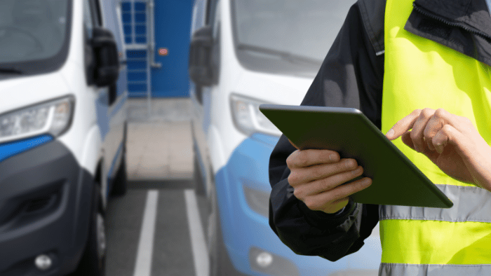 Man doing fleet management