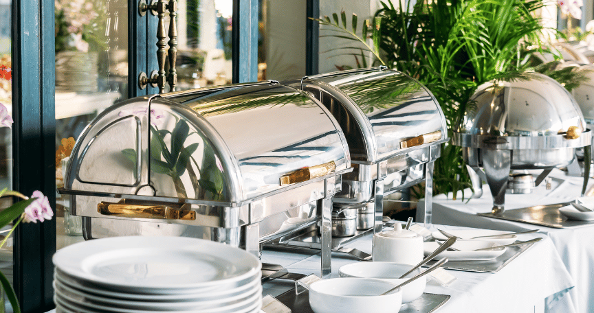 catering buffet display