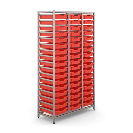 Silver Frame Tall Gratnells Tray Storage Unit - Frame Only | Trays ...