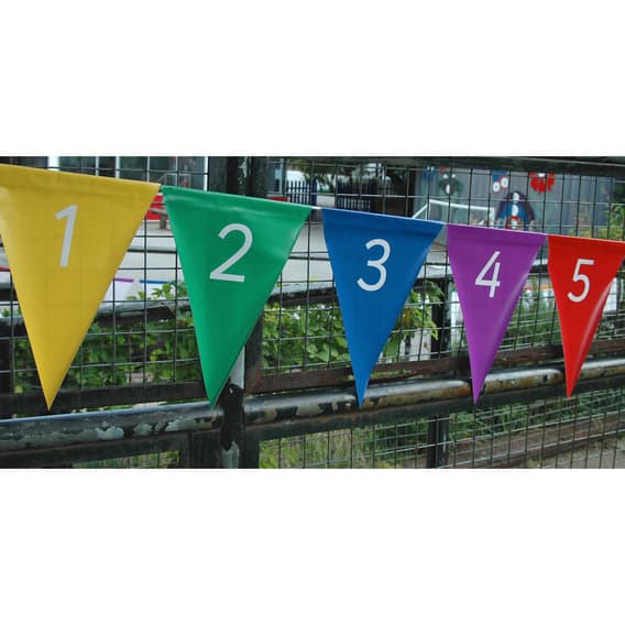 Cosy Giant Number Bunting 1-20 | Outdoor Classroom | YPO