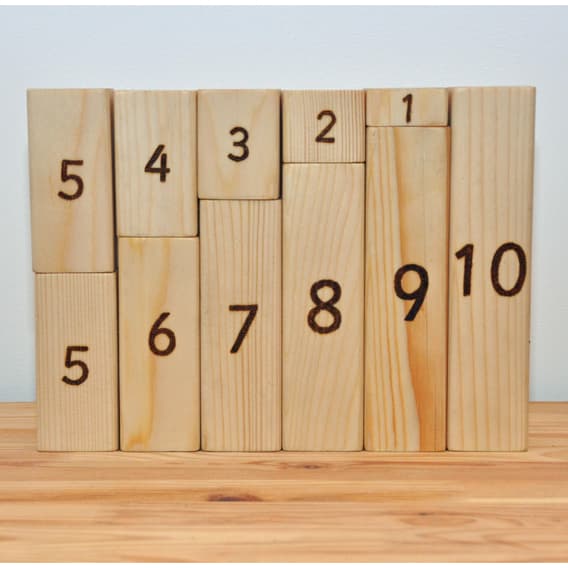 Cosy Large Proportional Number Blocks - 11 Pack | Outdoor Classroom | YPO