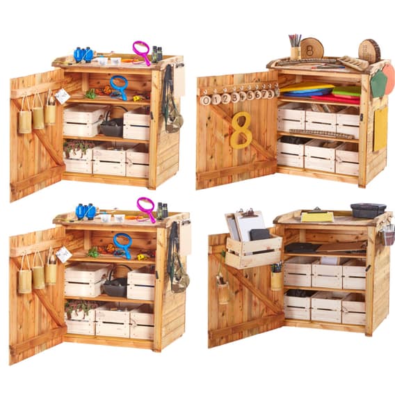 Cosy Shedlet Outdoor Mini Sheds - Set of 4 | Storage | YPO