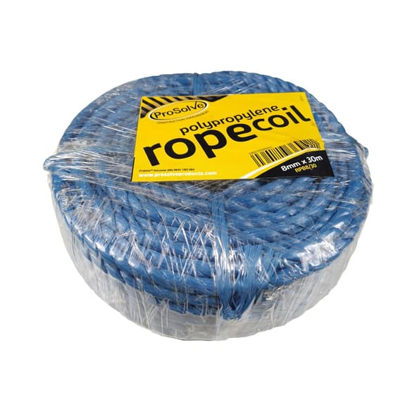 Prosict Rope ProSolve Polypropylene Rope 8mm x 30m | Tools & Building Supplies | YPO