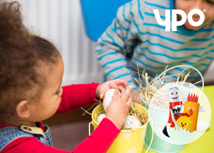 child making easter craft