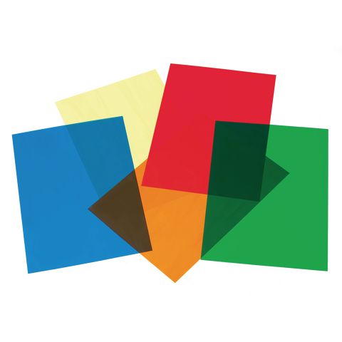 Coloured Acetate Sheet, A4 Pack of 5 Colours | Primary Science | YPO