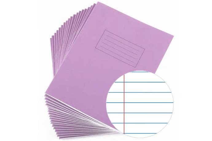 Lined Exercise Books With Margin